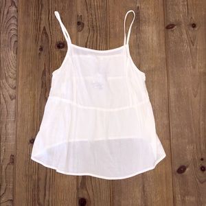 Lily Loves Square Neck Cami - Cream  Size 8